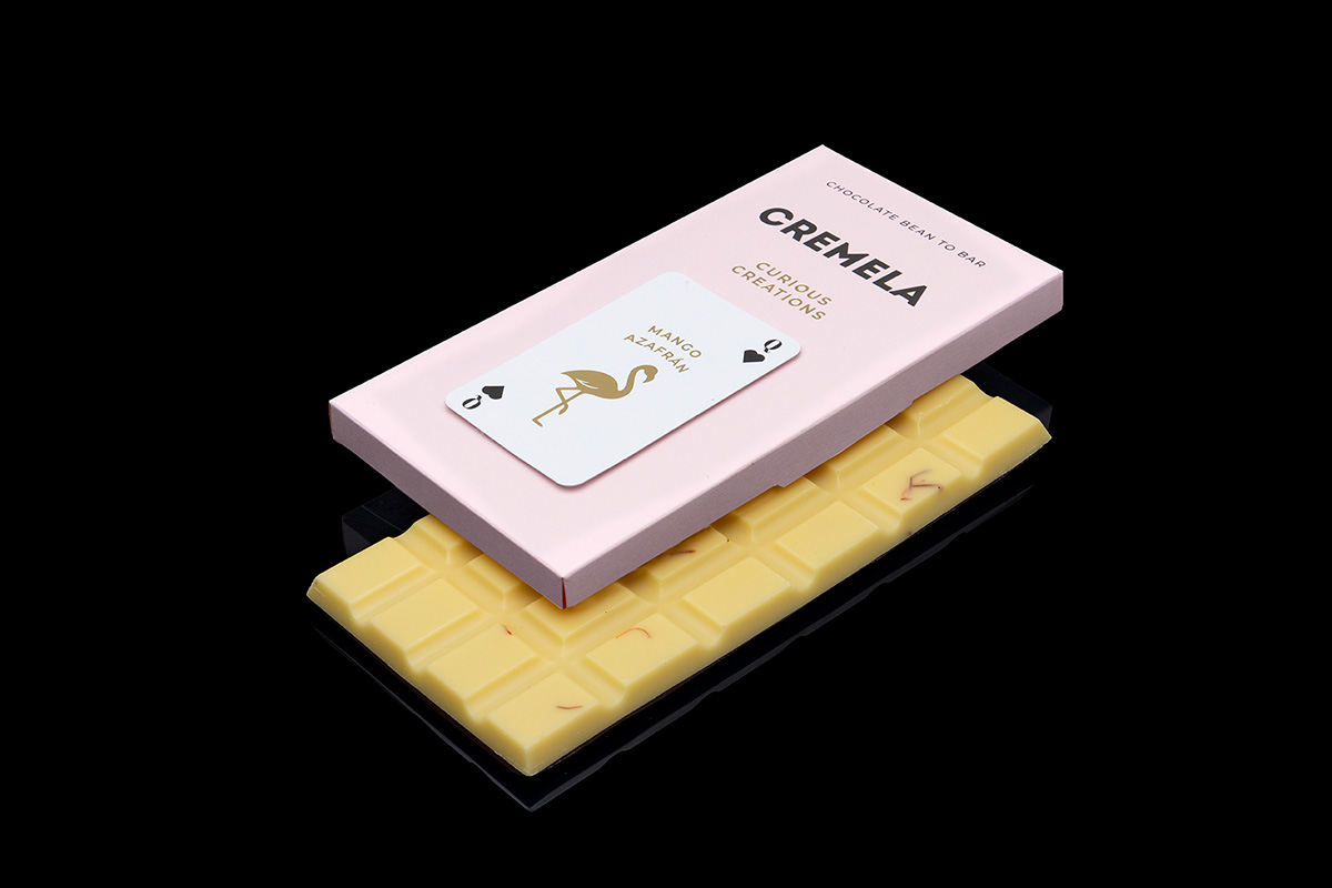 Cremela chocolate bean to bar mango y azafrán